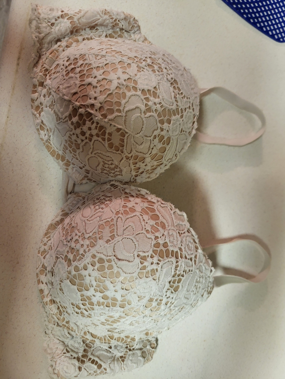 Victoria's Secret Lace Push-Up Bra - Beige